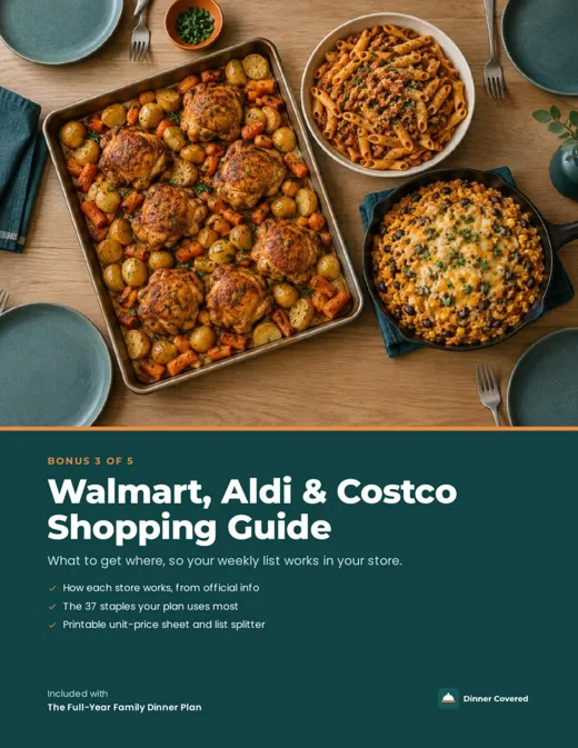 Walmart, Aldi and Costco Shopping Guide cover