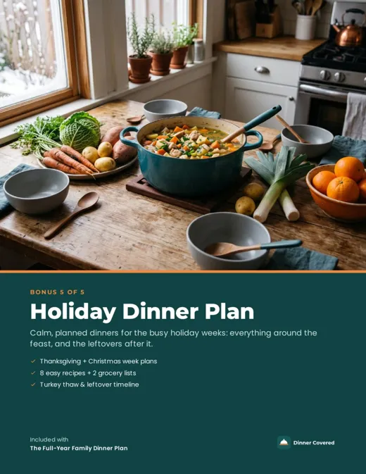 Holiday Dinner Plan cover